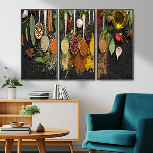 Kitchen Spice Wall Art Canvas Print