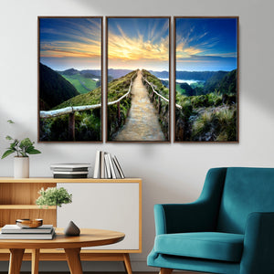 Mountain Landscape Wall Art Canvas Print