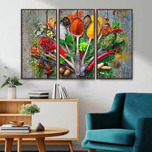 Spoonful of Spices Cooking Wall Art Canvas Print - Vibrant
