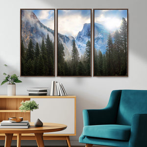 Half Dome Yosemite Calinia Wall Art Canvas Print El Capitan