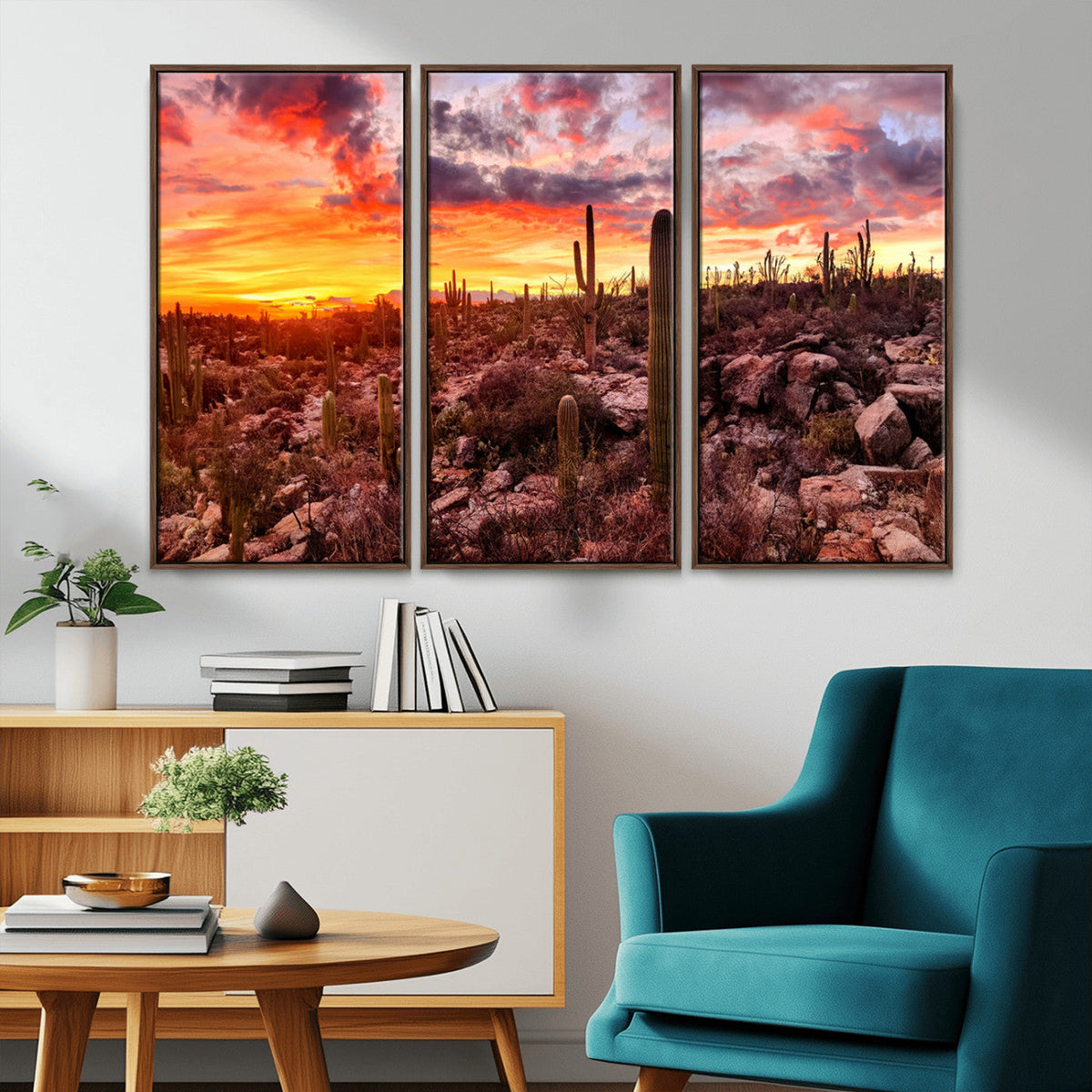 Arizona Desert Print, Western Cowboy Wall Art Print
