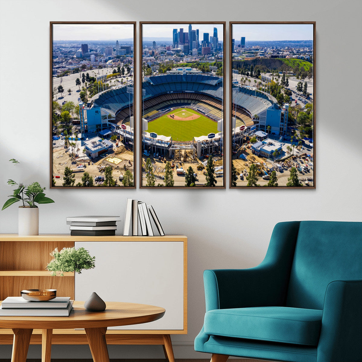 Los Angeles Dodgers Dodger Stadium Wall Art Canvas Print -