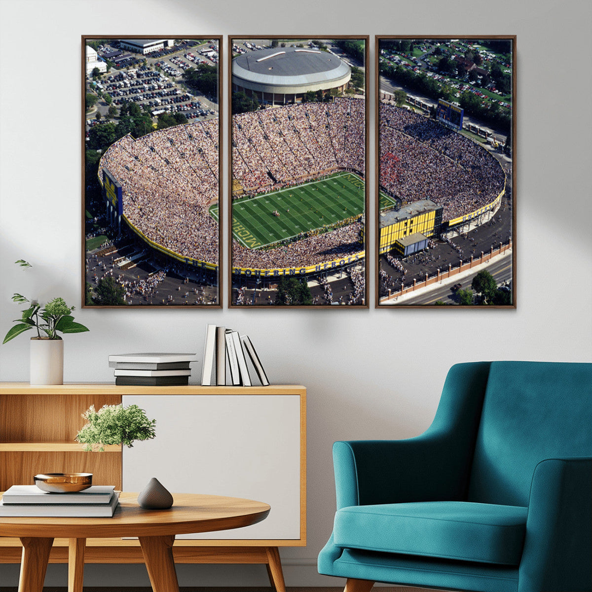 Michigan Wolverines Football Team Print - Ann Arbor Michigan