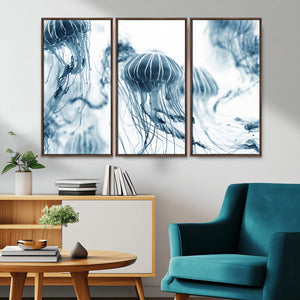 Abstract Jellyfish Canvas Print Wall Art