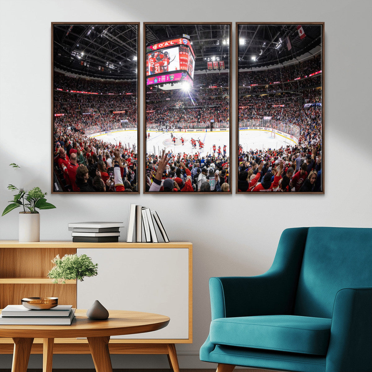 Amerant Bank Arena Wall Art Canvas Print - Basketball Arena
