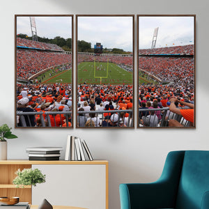 Virginia Cavaliers Football Team Print - Charlottesville Scott Stadium Print Wall Art Canvas