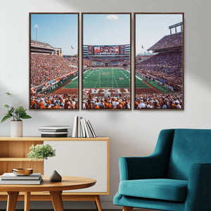 Framed Texas Memorial Stadium Canvas, University of Texas