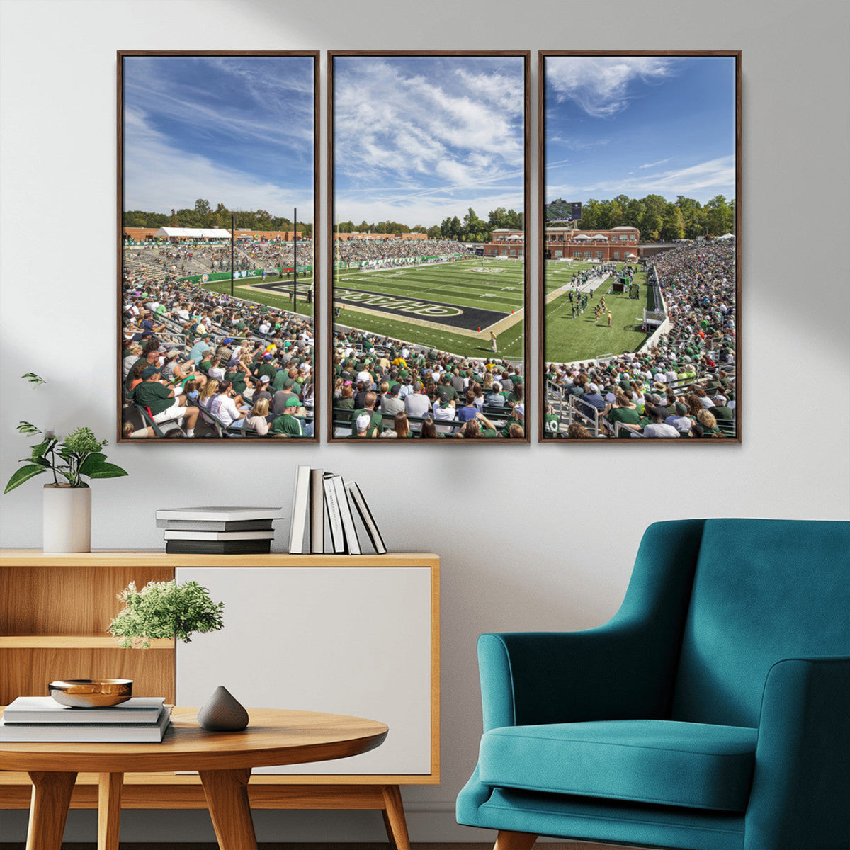 University of Charlotte 49ers Football Team Print -