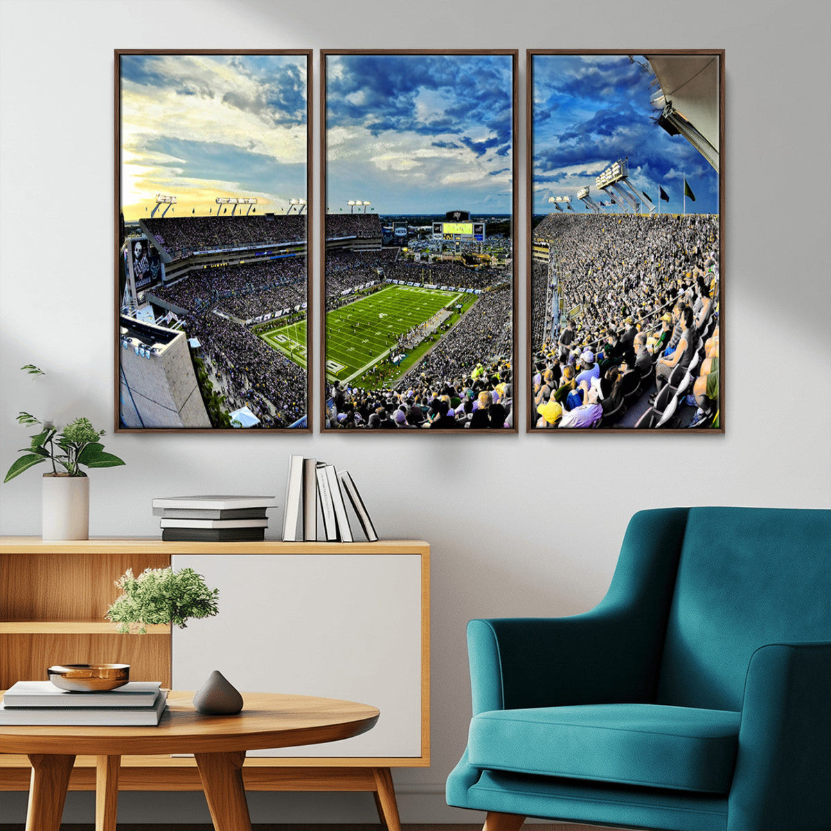 Framed USF Bulls Football Team Print - Tampa Raymond James