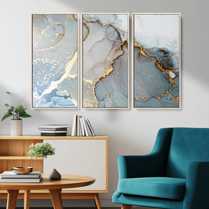 Large Abstract Marble Wall Art Canvas Print for Living Room