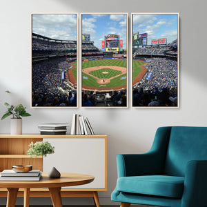 New York Mets Baseball Team Print - Citi Field Stadium Wall