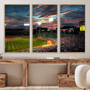 Fenway Park Wall Art Canvas Print | Large Baseball Stadium