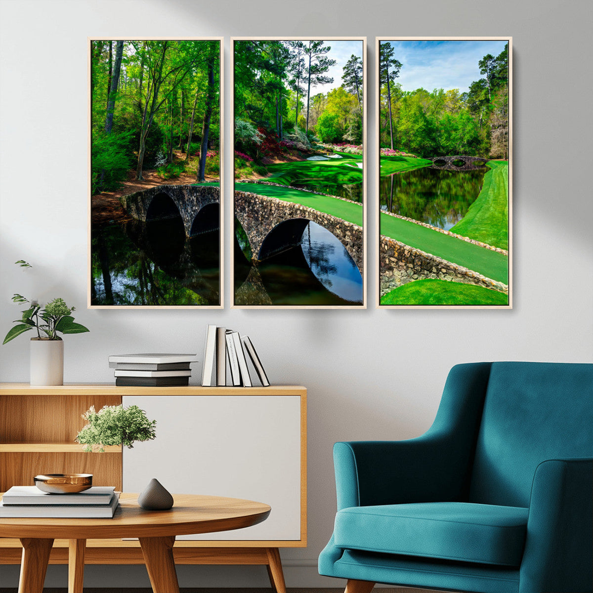 Augusta National Golf Club Wall Art - Panoramic Bridge &