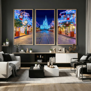 Disney Wall Art | Castle Large Wall Art Disney Magic Kingdom