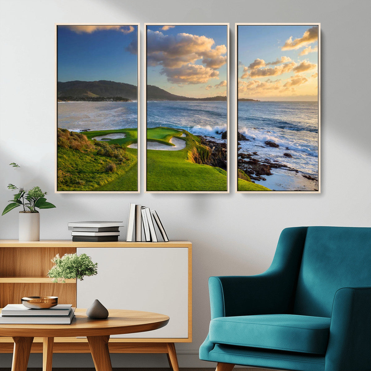 Pebble Beach Golf Links Wall Art Canvas Print – Iconic