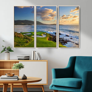 Pebble Beach Golf Links Wall Art Canvas Print – Iconic