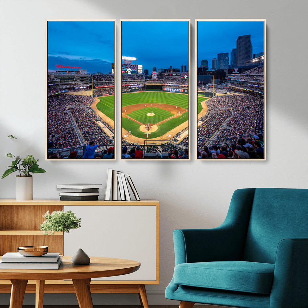 Target Field Stadium Wall Art Canvas Print – Minnesota Twins
