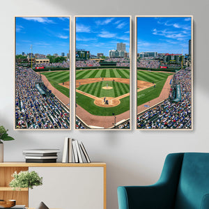Wrigley Field Baseball Stadium Canvas Wall Art – Packed