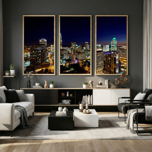 Atlanta Skyline Wall Art Canvas Print – Modern Cityscape