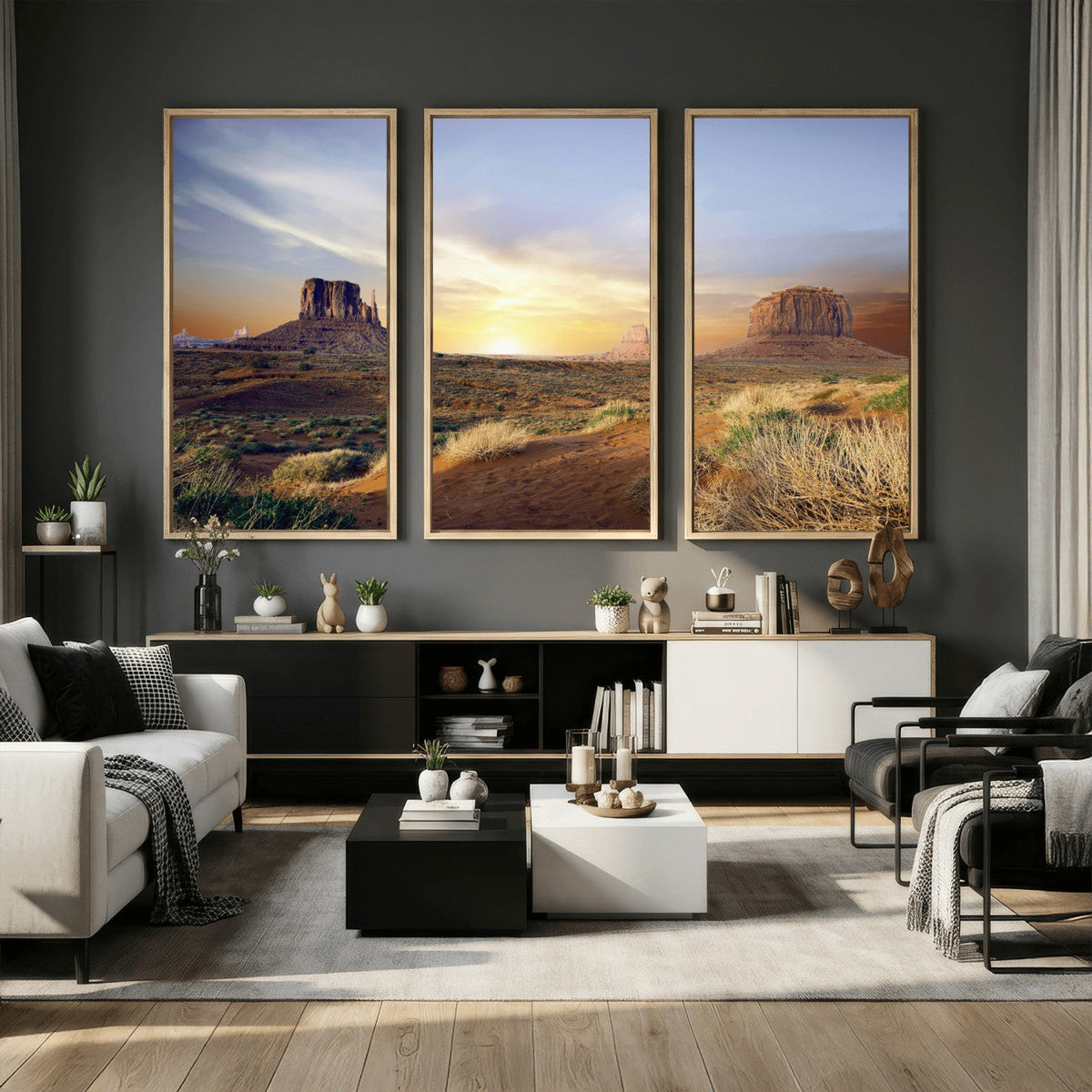 Monument Valley Desert Wall Art Canvas Print, Southwest