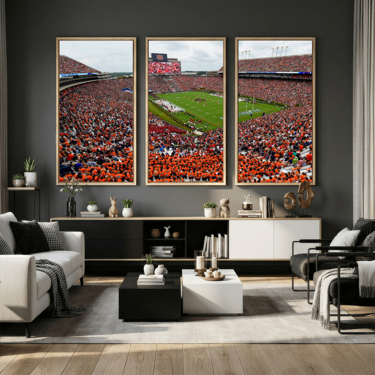 Auburn Stadium Wall Art Canvas Print, Jordan Hare Stadium