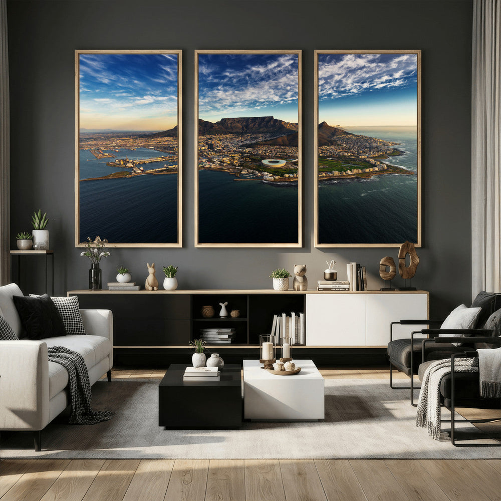 Cape Town Skyline Wall Art Canvas Print – Table Mountain