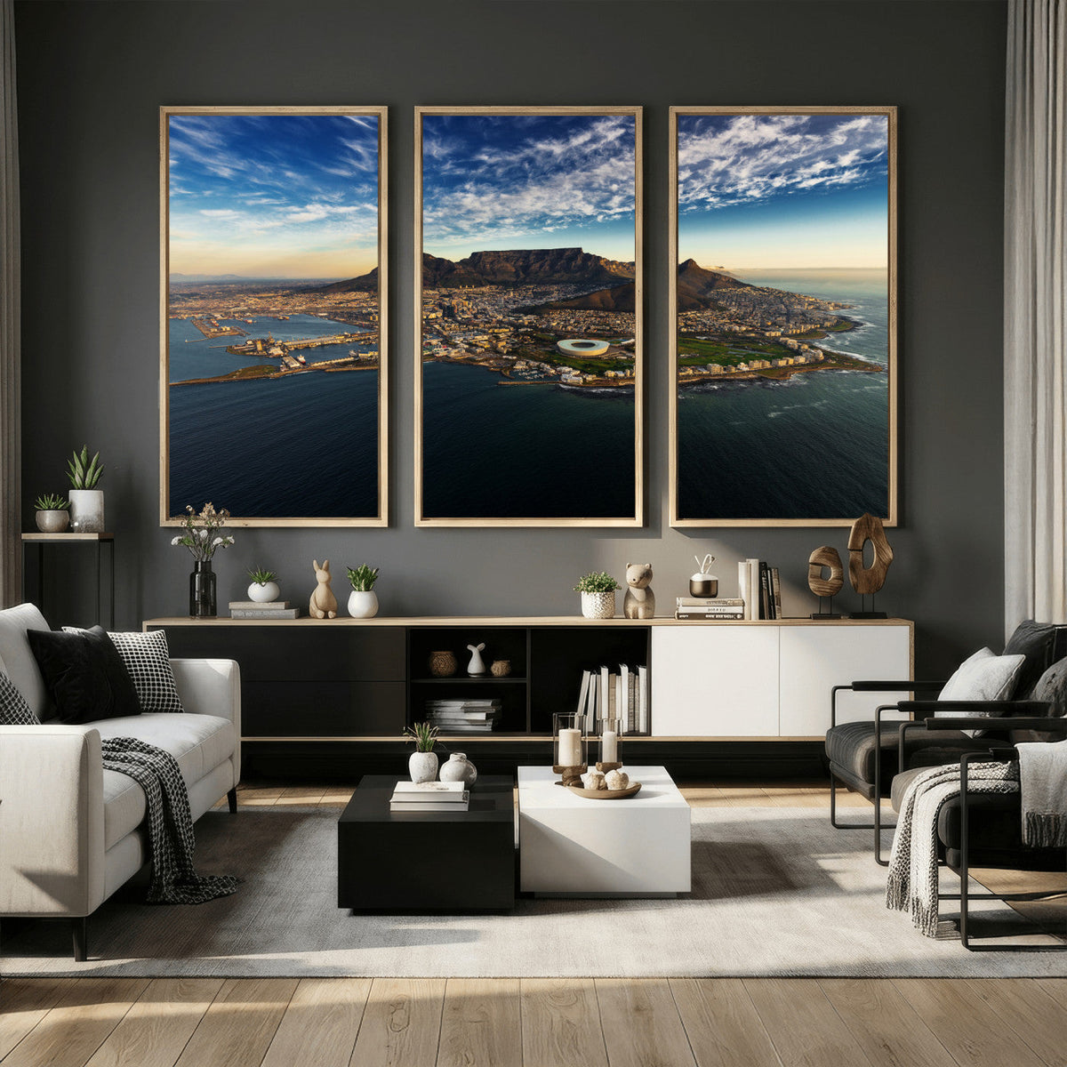 Cape Town Skyline Wall Art Canvas Print – Table Mountain