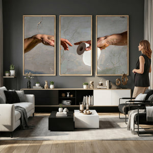 Funny Bathroom Wall Art Canvas, Creation of Toilet Paper