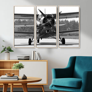 Wall Art Old War Plane Canvas Print