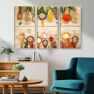 Kitchen Spice on the Table Wall Art, Kitchen Spice Wall Art