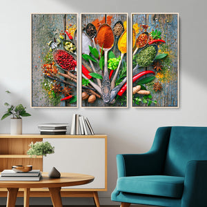 Spoonful of Spices Cooking Wall Art Canvas Print - Vibrant