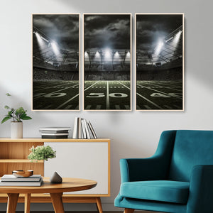 American Football Stadium Wall Art Canvas Print, Stadium