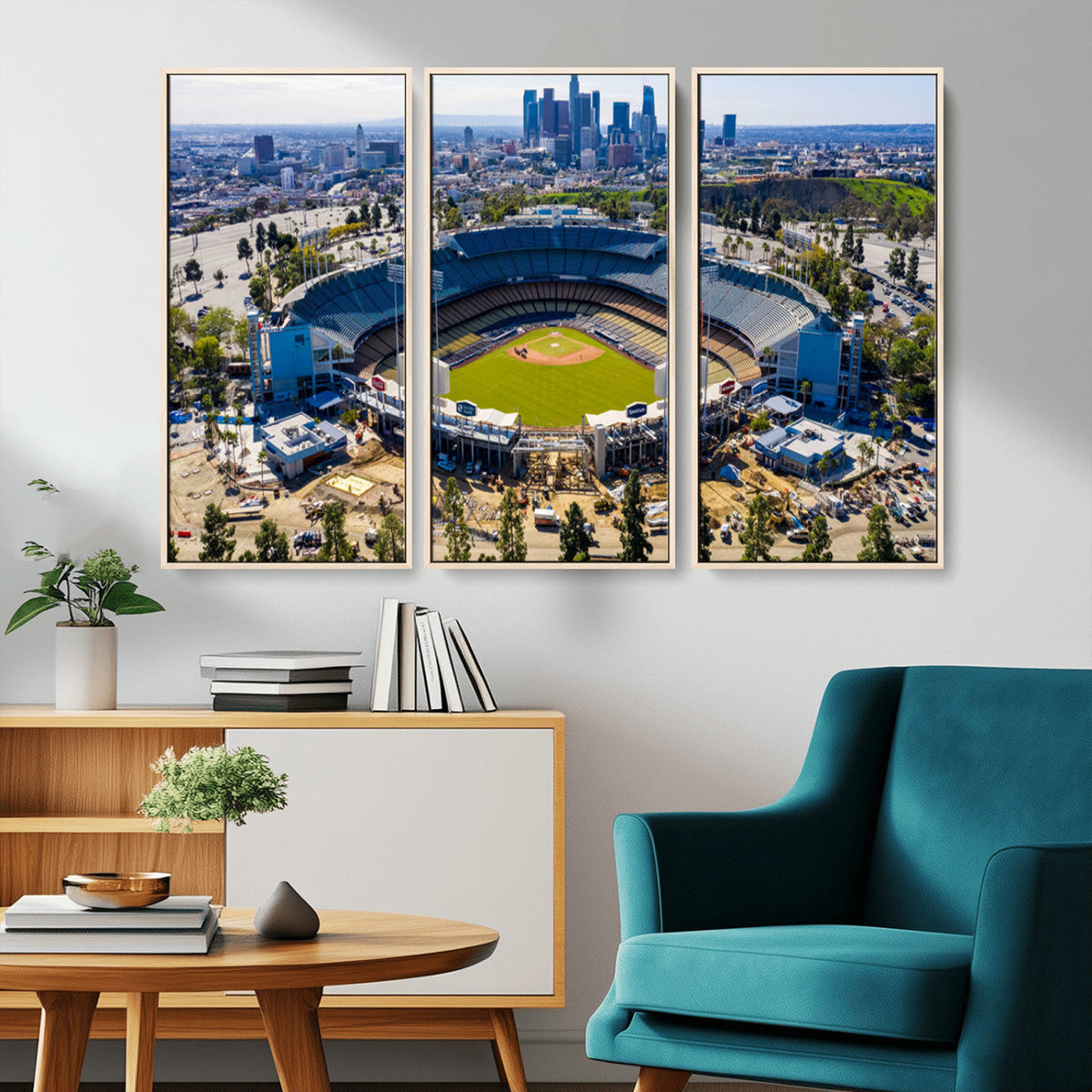 Los Angeles Dodgers Dodger Stadium Wall Art Canvas Print -