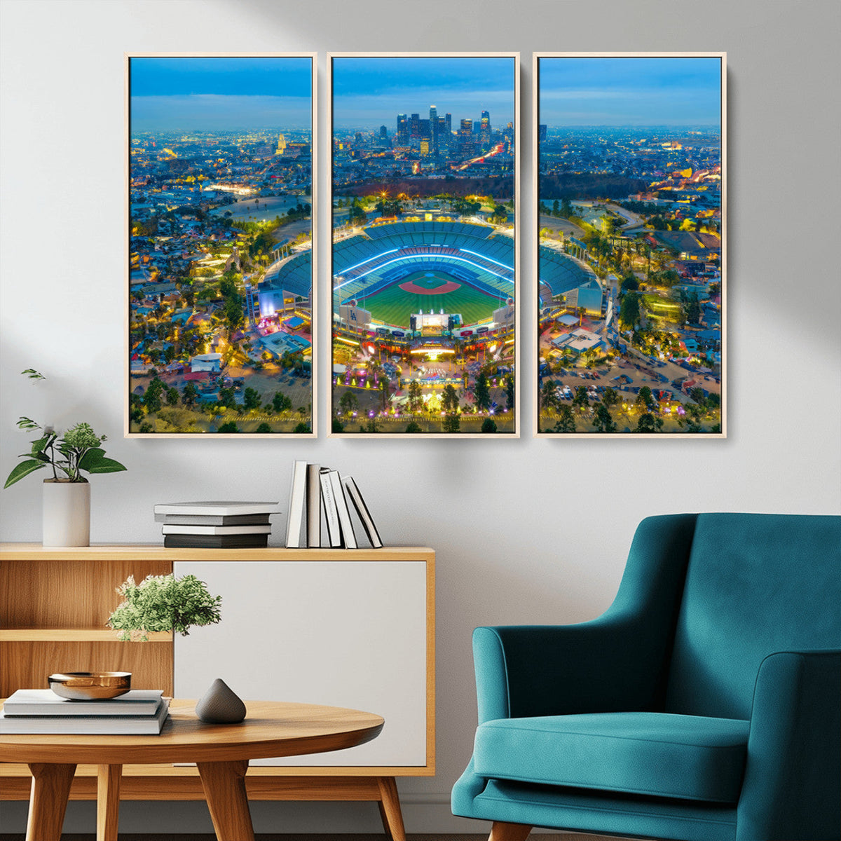Los Angeles Dodgers Wall Art Canvas, Dodger Stadium Wall Art