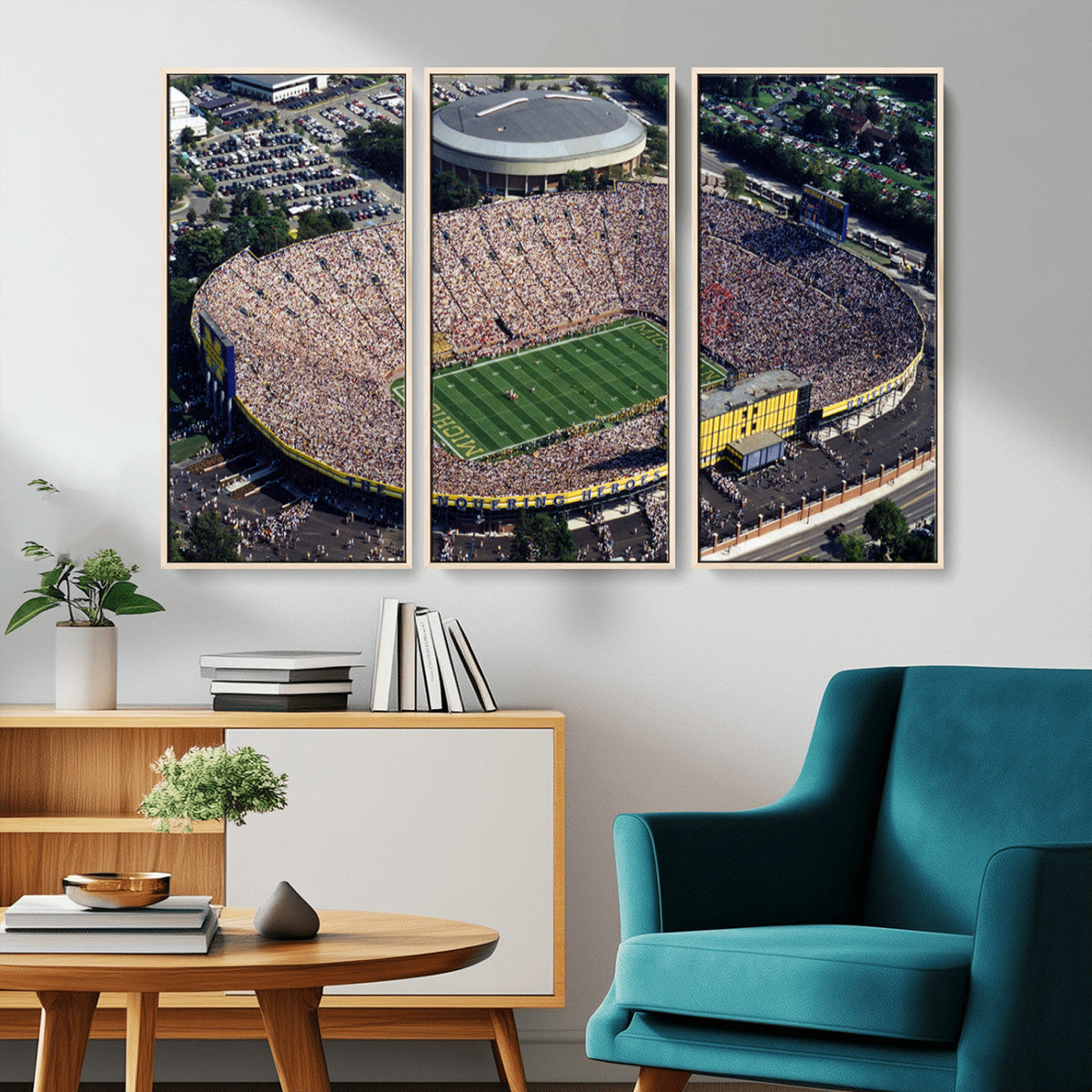 Michigan Wolverines Football Team Print - Ann Arbor Michigan