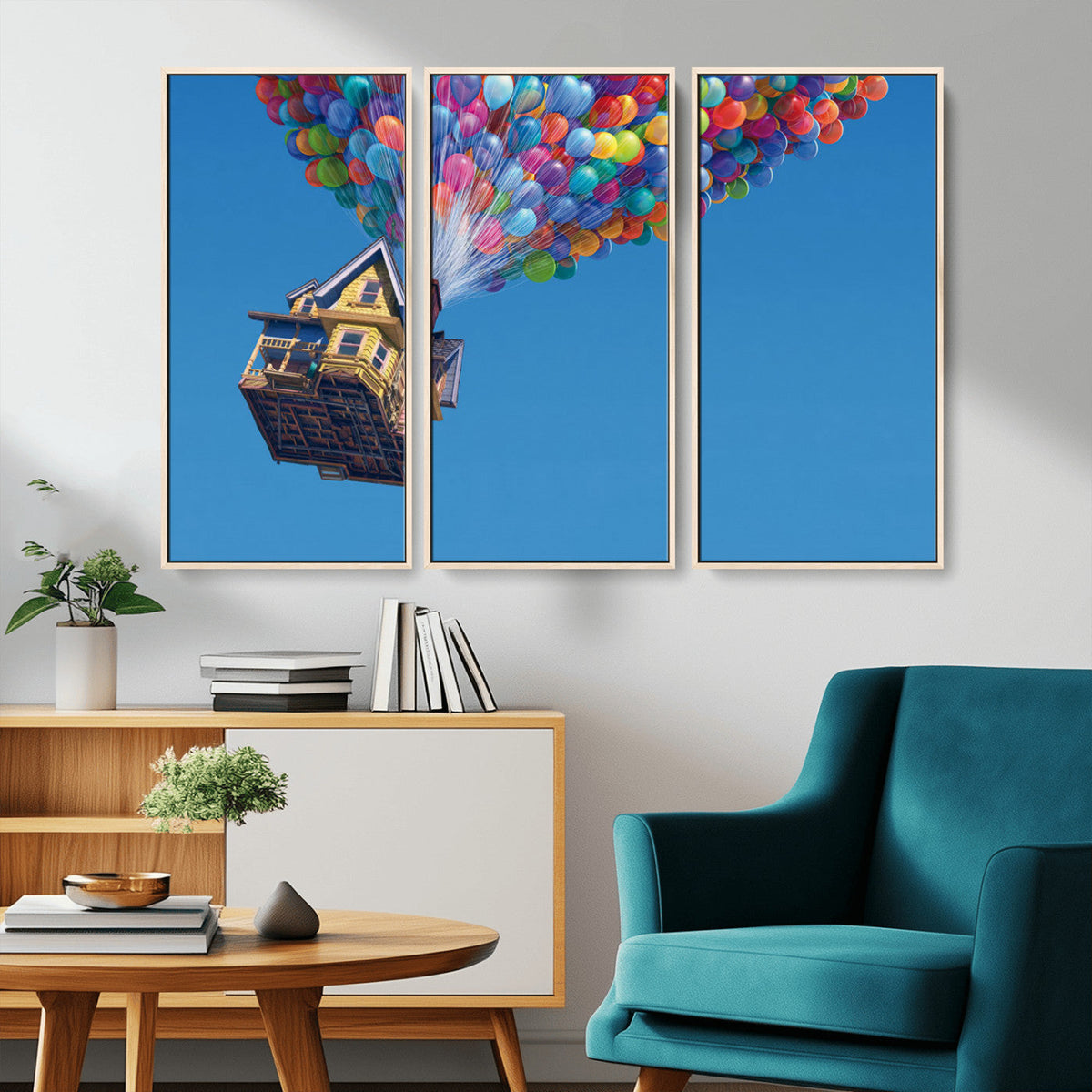 Carl Fredricksen, Up Movie Wall Art, Balloons Wall Art, Air