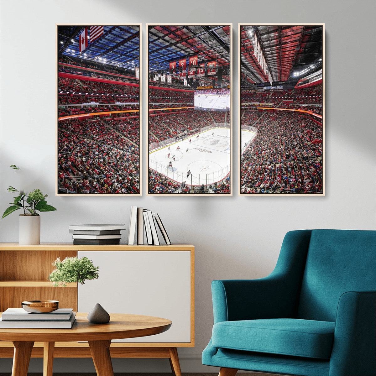Barton Malow Little Caesars Arena Detroit Wall Art Canvas