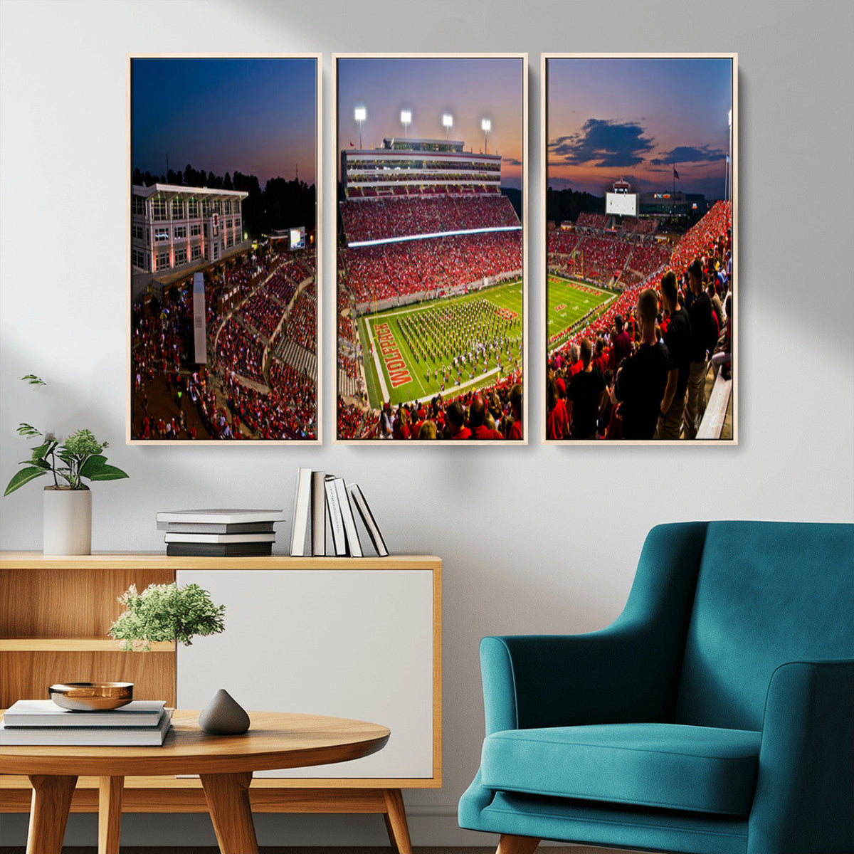 NC State Wolfpack Football Team Print - Raleigh