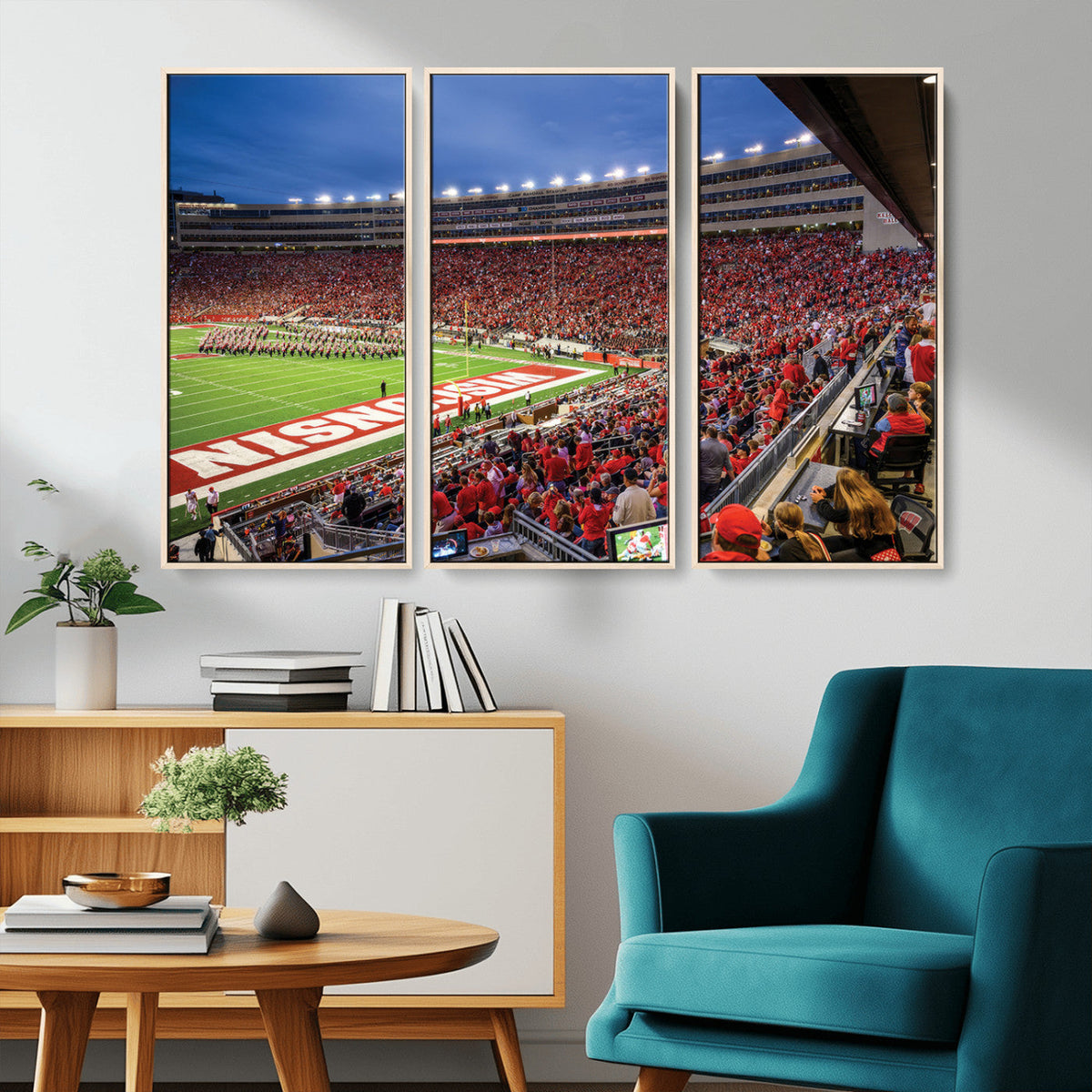 Wisconsin Badgers Football Team Print - Madison Camp Randall