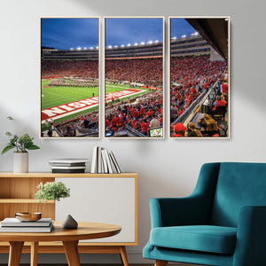 Wisconsin Badgers Football Team Print - Madison Camp Randall