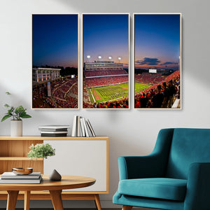 Wolfpack Football Team Wall Art Print - Raleigh