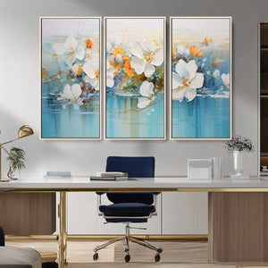 Abstract Flower Wall Art Canvas Print