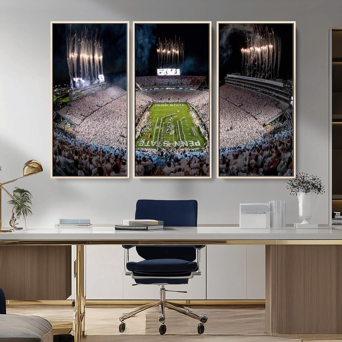 Penn Stadium Football Wall Art Canvas Print, Pennsylvania