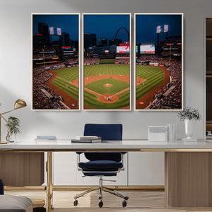 St. Louis Cardinals Baseball Team Print - Busch Stadium Wall