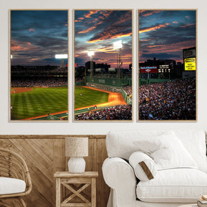 Fenway Park Wall Art Canvas Print | Large Baseball Stadium