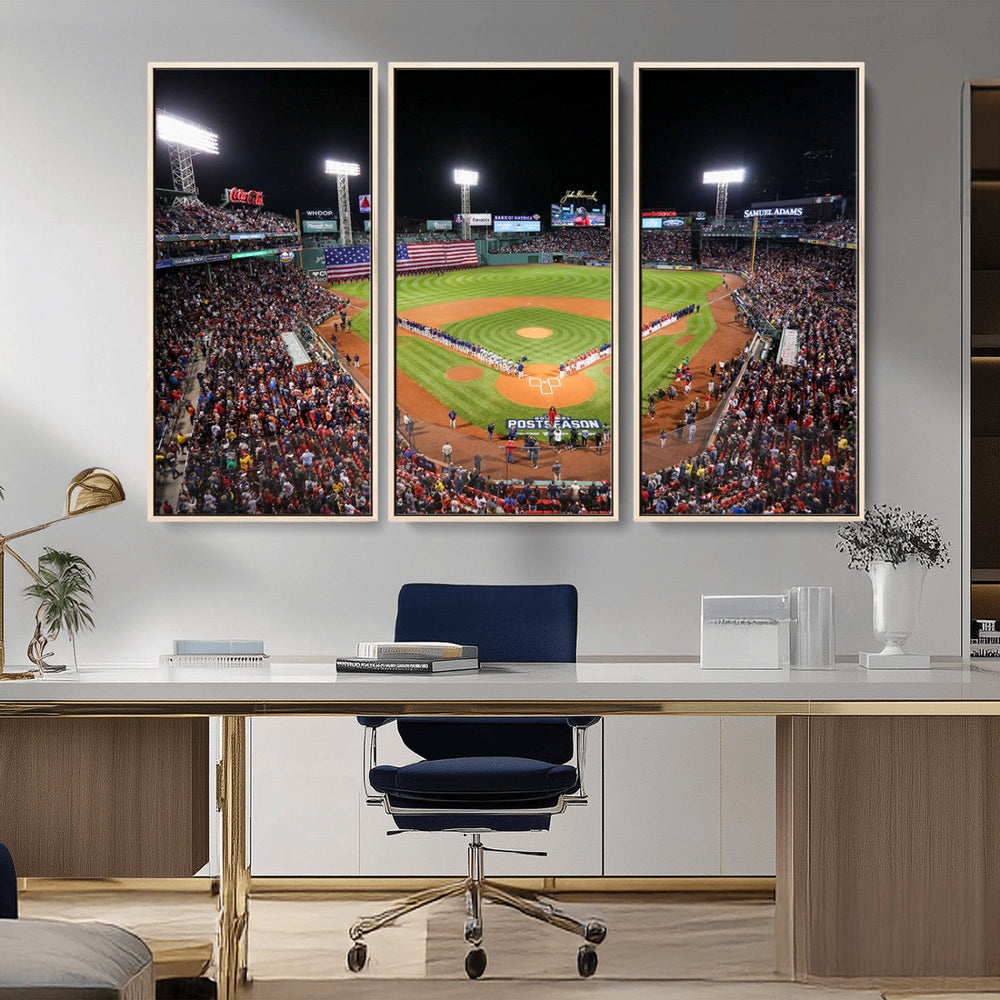 Fenway Park Wall Art Canvas Print | Large Baseball Stadium