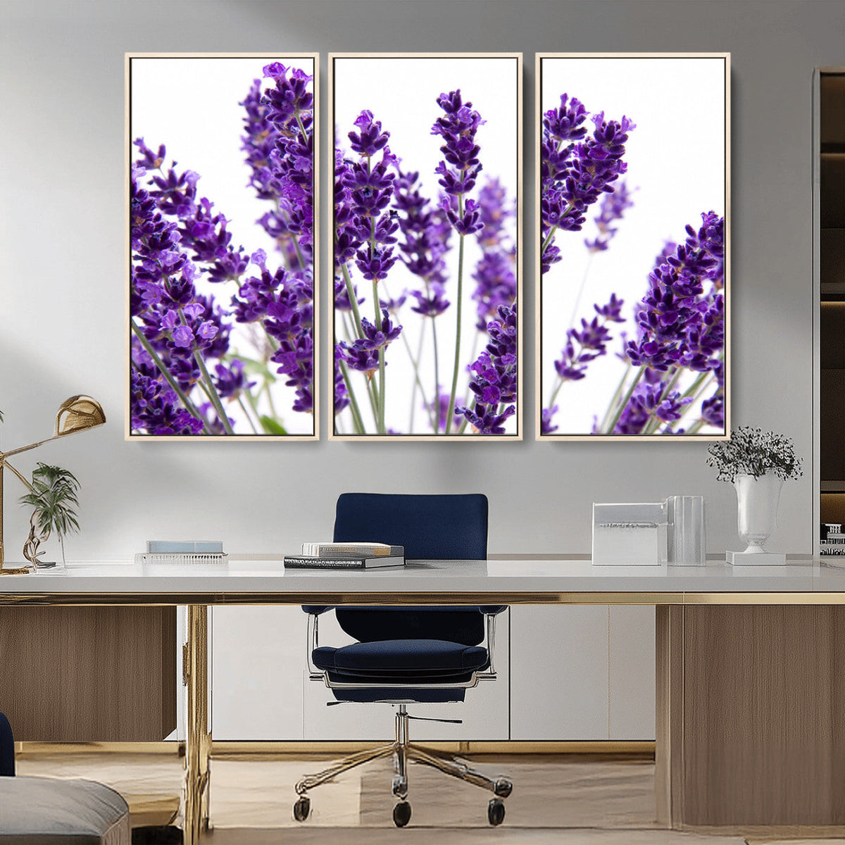 Lavender Flower Wall Art Canvas Print