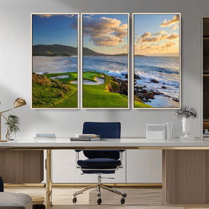 Pebble Beach Golf Links Wall Art Canvas Print – Iconic