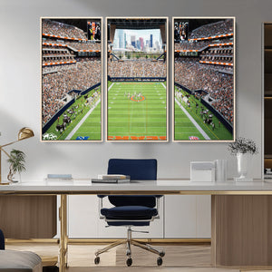 Chicago Bears Soldiers Field Wall Art Canvas Print – Framed