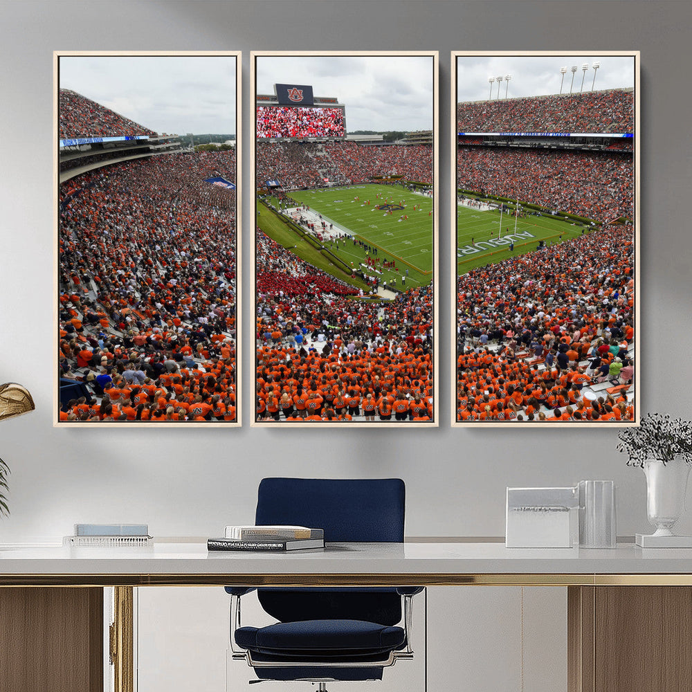 Jordan-Hare Stadium Wall Art Canvas Print, College Sports